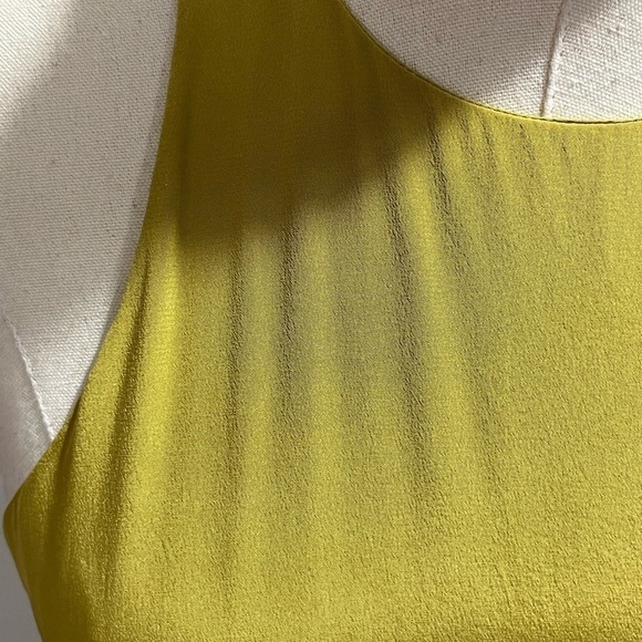 Tibi Eco Yellow Silk Halter Neckline Sleeveless Swingy Dress‎ Sz 2 - Picture 15 of 16